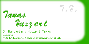tamas huszerl business card